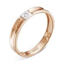 Кольцо из красного золота с бриллиантом V70031510000