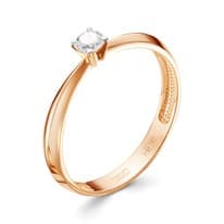 Кольцо из красного золота с бриллиантом V10591510000