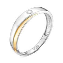 Кольцо из белого золота с бриллиантом V70072530000