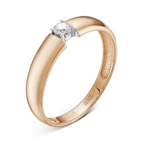 Кольцо из красного золота с бриллиантом V70021510000