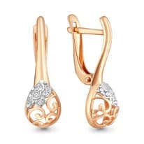 Серьги, артикул LV46368А, золото