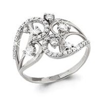 Кольцо, серебро, артикул LV61543А