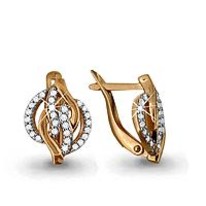 Серьги, золото, артикул LV42104А