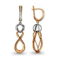 Серьги из золота, артикул LV41926А