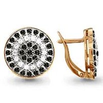 Серьги, золото, артикул LV41162Ч