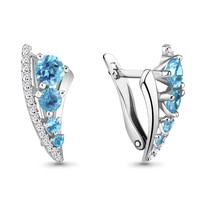 Серьги, серебро, артикул LV4403202А