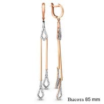 Серьги, артикул LV45460А, золото