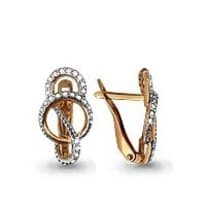 Серьги, артикул LV41419А, золото