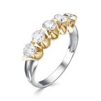 Кольцо из белого золота с бриллиантом V18412530000