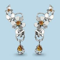 Серьги, серебро, артикул LV4452806А