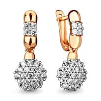 Серьги, артикул LV46135А, золото