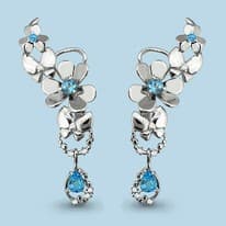 Серьги из серебра, артикул LV4452805А