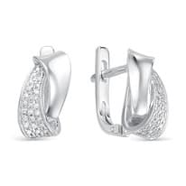 Серьги из белого золота с бриллиантом V20662510100