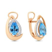 Серьги, артикул LV4480005А, золото