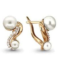 Серьги из золота, артикул LV41124А