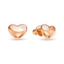 Серьги из красного золота с бриллиантом V45491510000