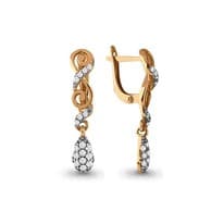 Серьги, золото, артикул LV45627А