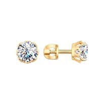 Серьги из серебра со Swarovski Zirconia