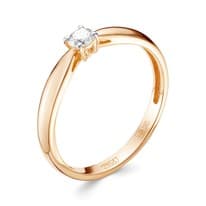 Кольцо из красного золота с бриллиантом V12741510000