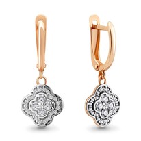 Серьги, артикул LV46588А, золото