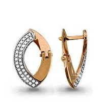 Серьги, артикул LV41727А, золото
