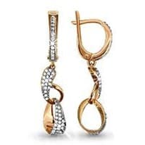 Серьги, золото, артикул LV41906А
