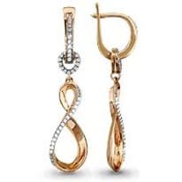 Серьги, артикул LV41904А, золото