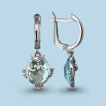 Серьги из серебра, артикул LV4439502