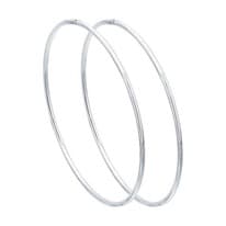 Серьги конго из серебра