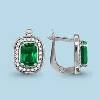 Серьги из серебра, артикул LV42902Г