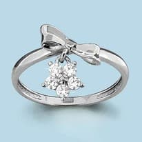 Кольцо из серебра, артикул LV63630А