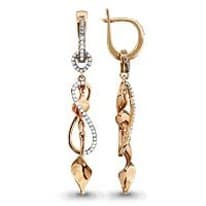 Серьги, артикул LV41902А, золото