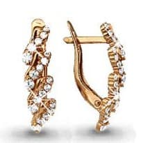 Серьги, золото, артикул LV41077А