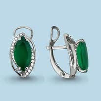 Серьги из серебра, артикул LV4420509А