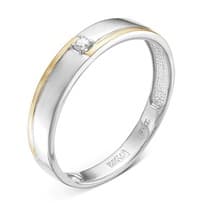 Кольцо из белого золота с бриллиантом V70172530000