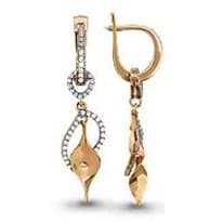Серьги, золото, артикул LV41901А