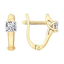 Серьги из серебра со Swarovski Zirconia