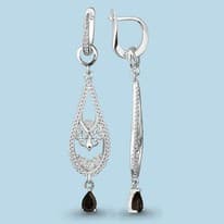 Серьги, артикул LV4452101А, серебро