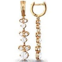 Серьги, золото, артикул LV41324А