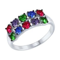 Кольцо с кристаллами Swarovski