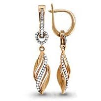 Серьги, артикул LV41896А, золото