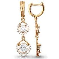 Серьги из золота, артикул LV41322А