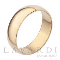 Обручальное кольцо золото 6 мм
