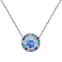 Колье из серебра со Swarovski Zirconia и фианитами