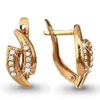 Серьги, артикул LV41062А, золото