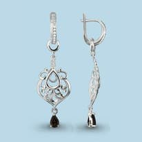 Серьги из серебра, артикул LV4452001А