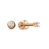Серьги из красного золота с бриллиантом V40991510000