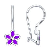 Серьги из серебра с эмалью