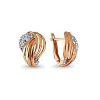 Серьги, артикул LV45597А, золото