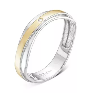 Кольцо V70182530000_OB из белого золота с бриллиантом